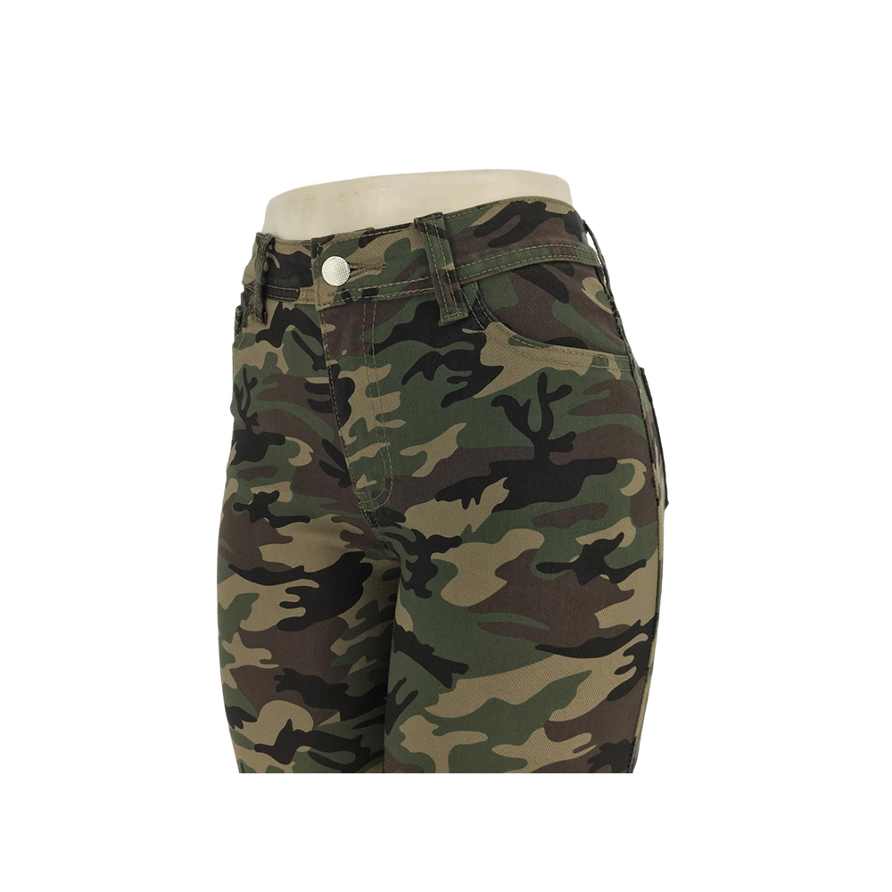 Pantalones Camuflaje Slim-Fit Twill para mujer