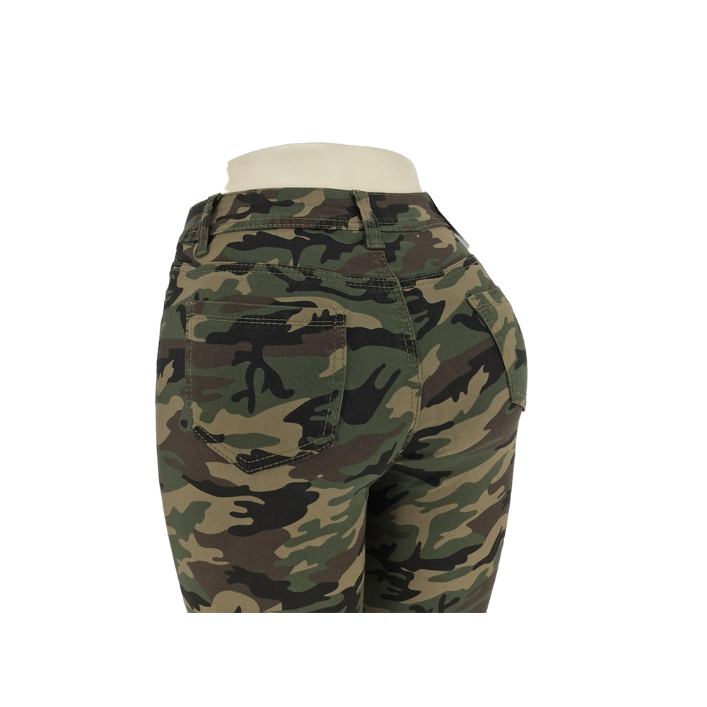 Pantalones Camuflaje Slim-Fit Twill para mujer
