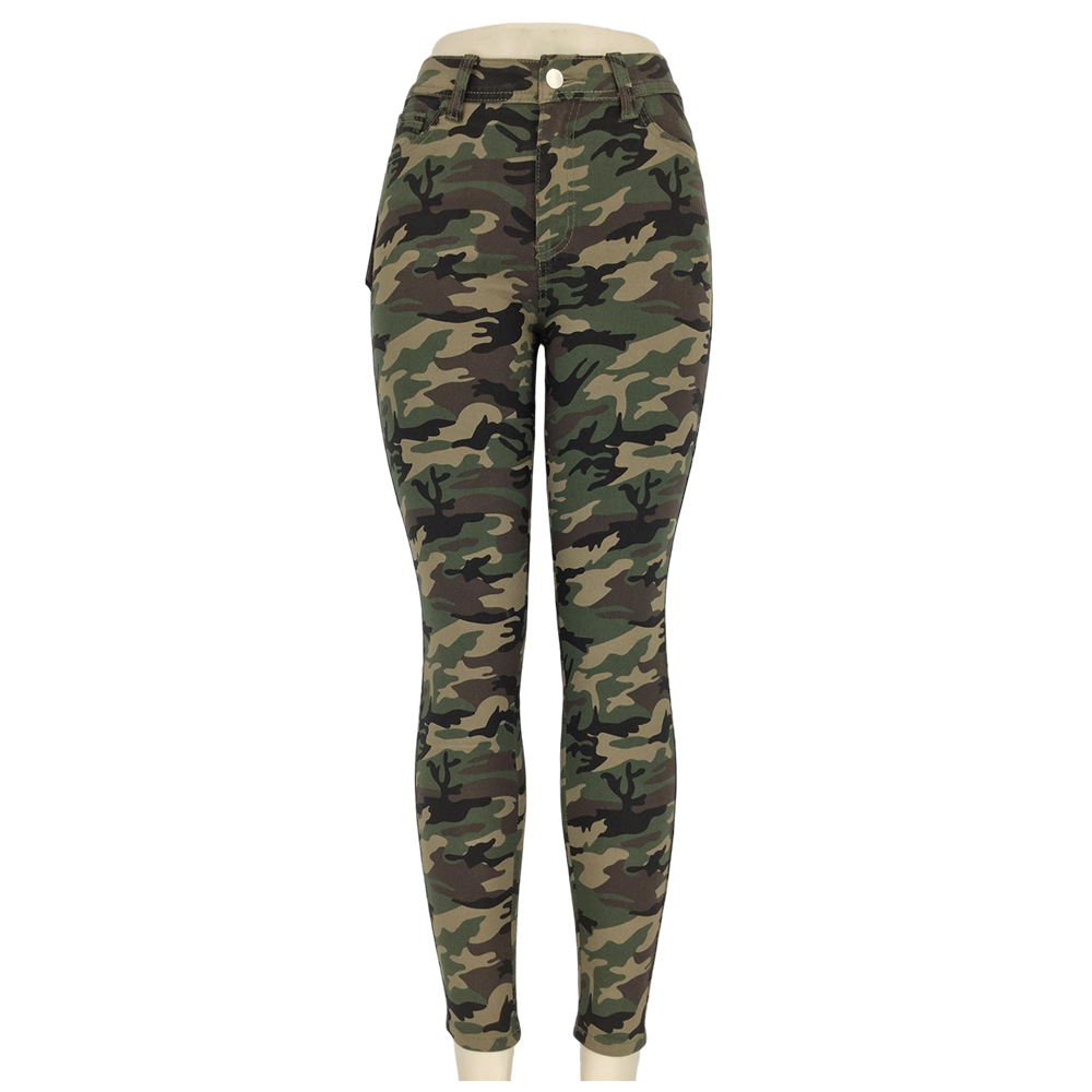 Pantalones Camuflaje Slim-Fit Twill para mujer