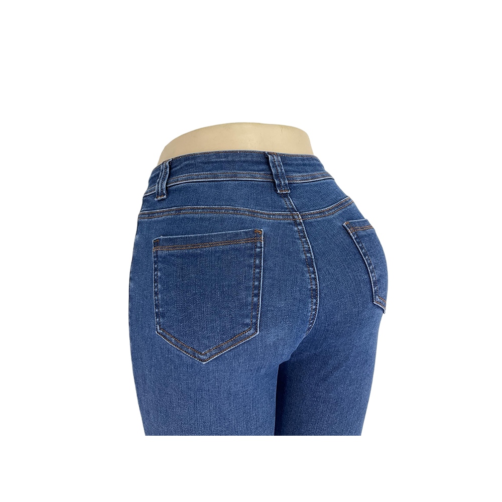 Women's Medium Blue High-Waisted Skinny Jeans