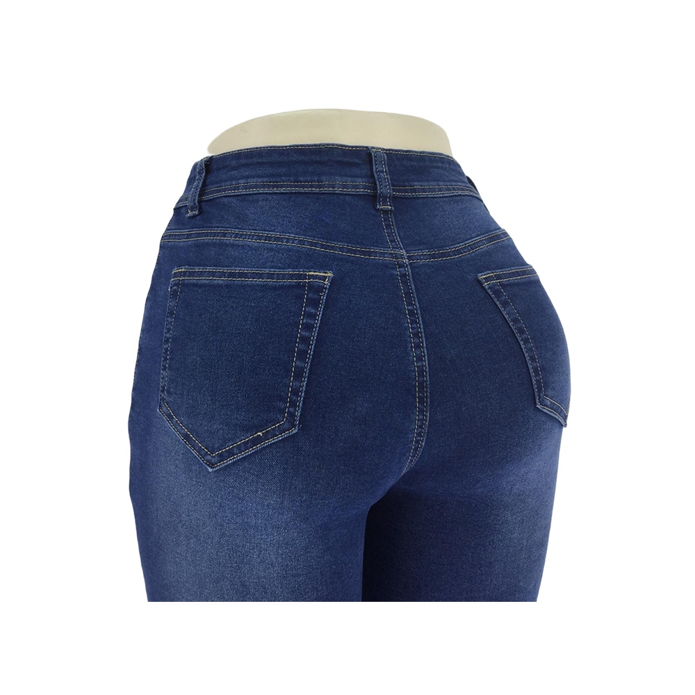 Women's High-Waisted Distressed Flare Jeans